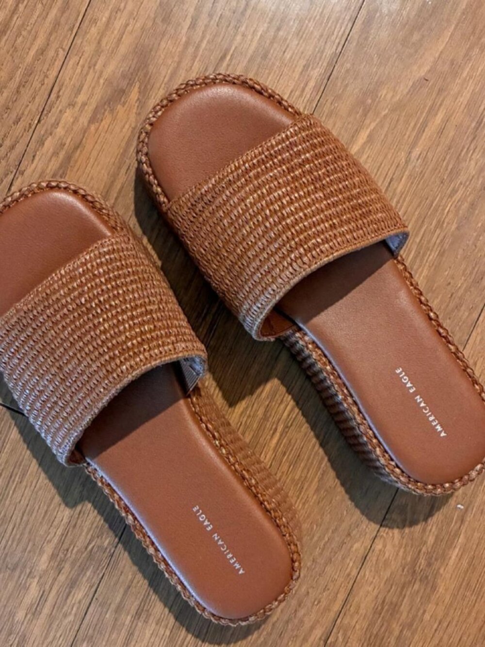 American Eagle Women's Tan and Brown Sandals